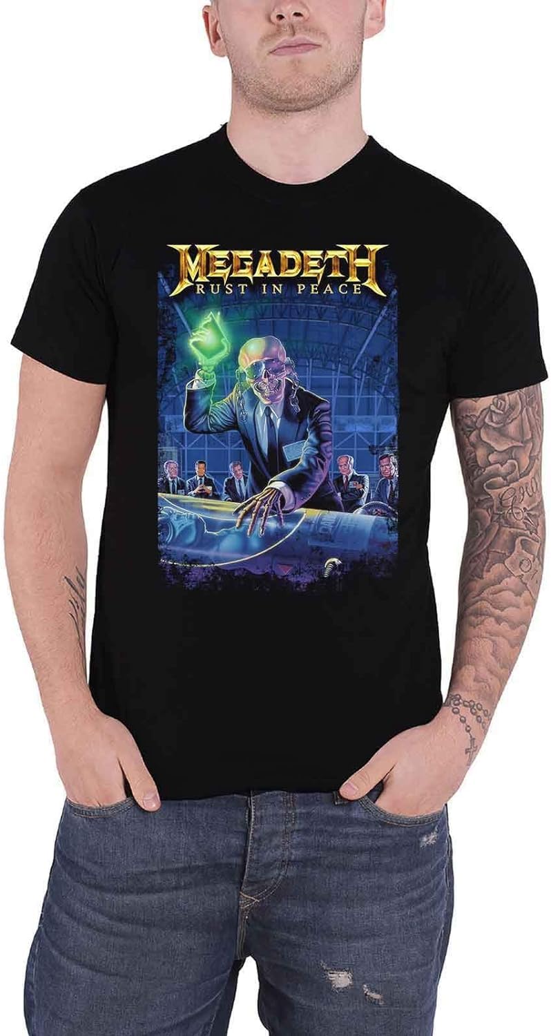 トップス MEGADETH 2004 RUST IN PEACE anvil XL Megadeth 'Rust In Peace 30th Anniversary' (Black) T-Shirt
