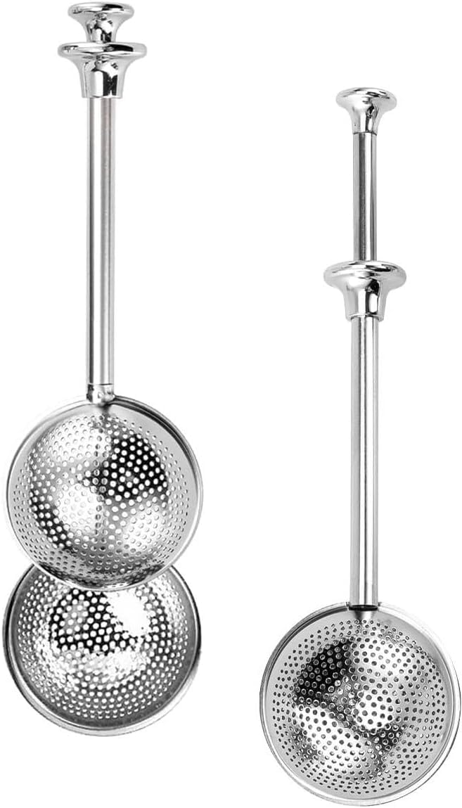 KYUEPONG Sugar Container, Sugar Dispenser,Stainless Steel Mesh Tea Ball,Infuser Strainers for Loose and Shaker Duster
