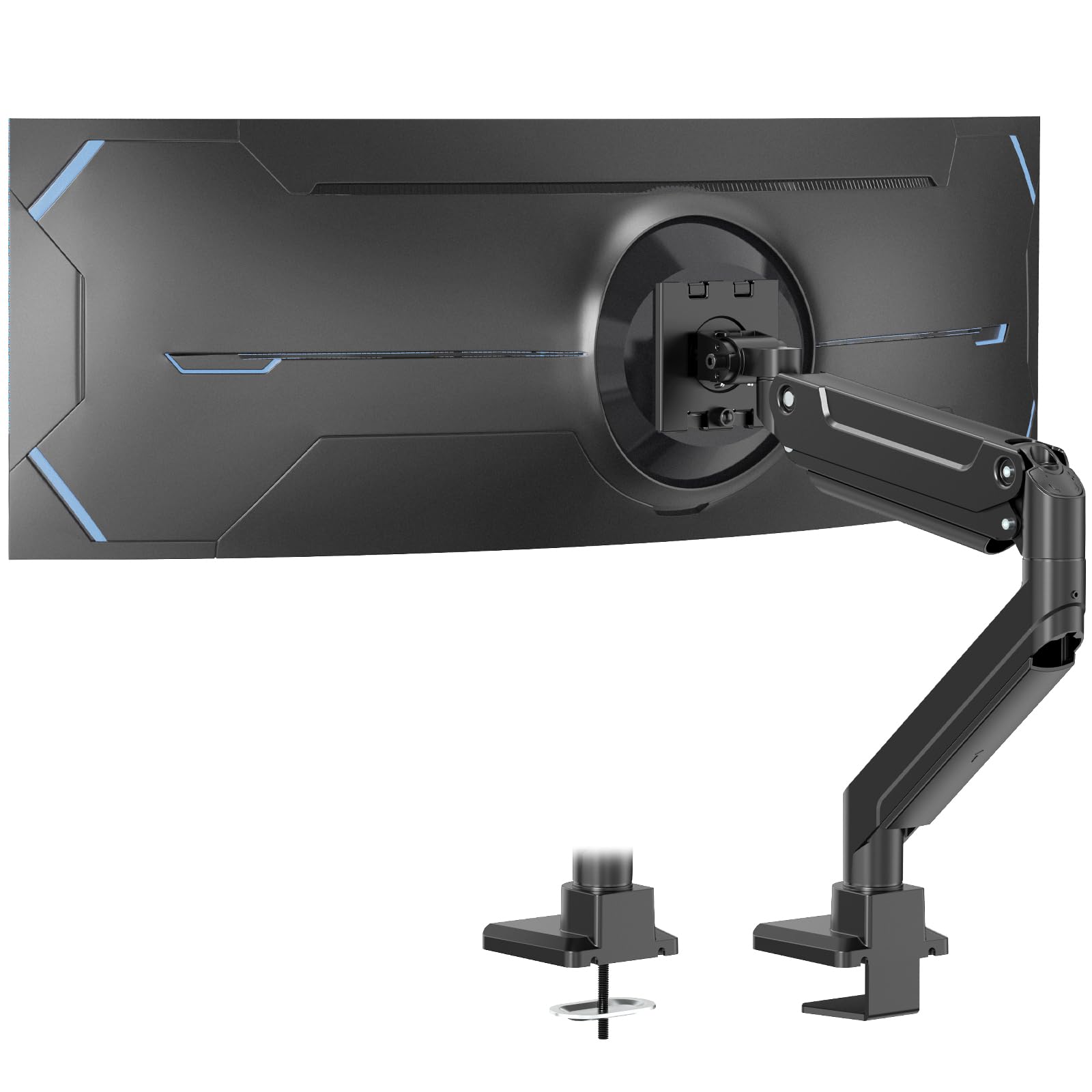 PUTORSEN 17-49 Pouces Support d'écran, Max 20 KG, Aluminium, VESA 75x75/100x100 mm, Gaz Spring