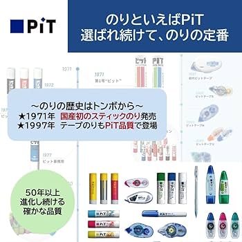 Amazon | トンボ鉛筆 テープのり ピットエアーミニ つめ替えタイプ