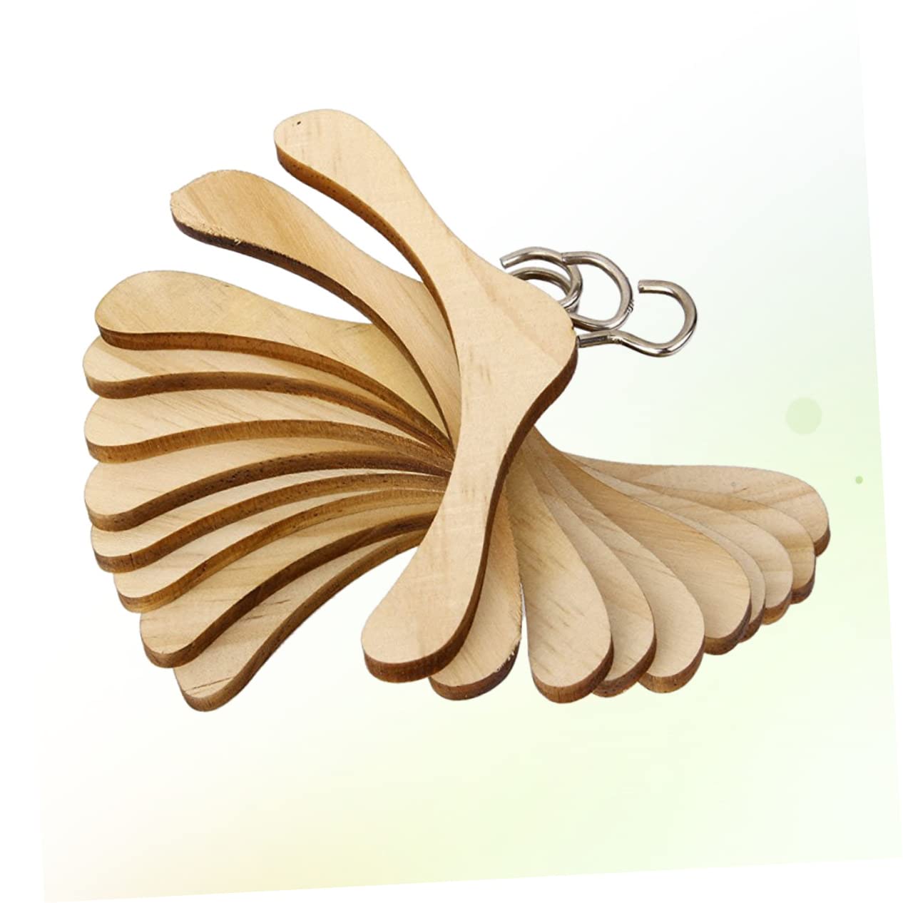 BCOATH 40 Pcs Wooden Hanger Miniature Hangers for Cookies Dollhouse Hangers Trouser Hanger Bjd Doll Hanger Doll Supply Mini Crafts Hangers Dollhouse Closet Hanger Dolls Light Brown