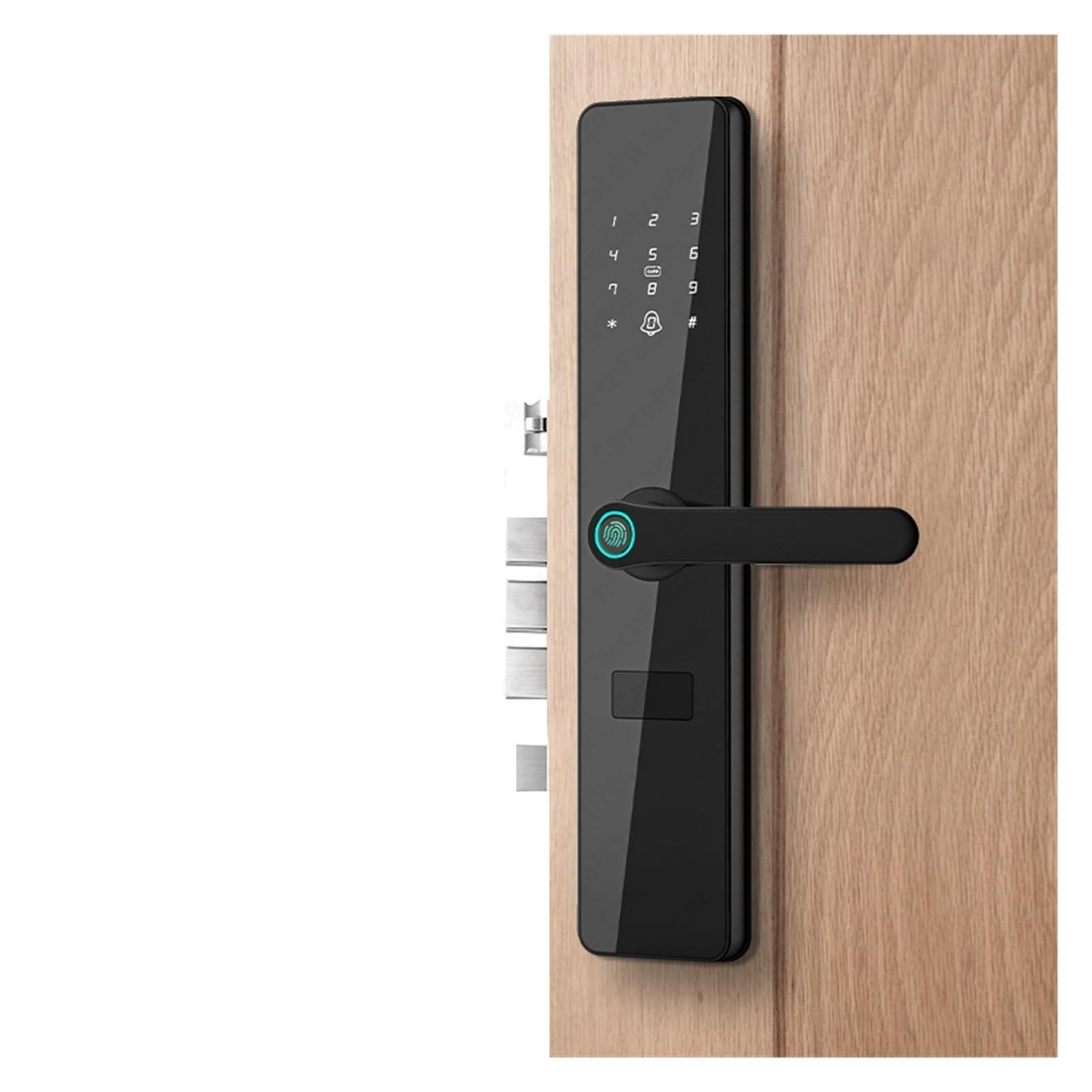 Smart lock, fingerprint lock.TTLock Smart Fingerprint Door Lock Wifi APP Lock Bluetooth Unlock Security Intelligent Lock Biometric Electronic Door Lock (Color : 22 240 6068)