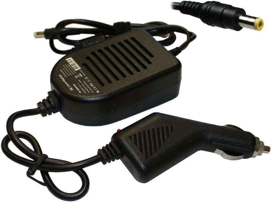 Power4Laptops DC Adapter Laptop Car Charger Compatible With Acer TravelMate 8210-8215