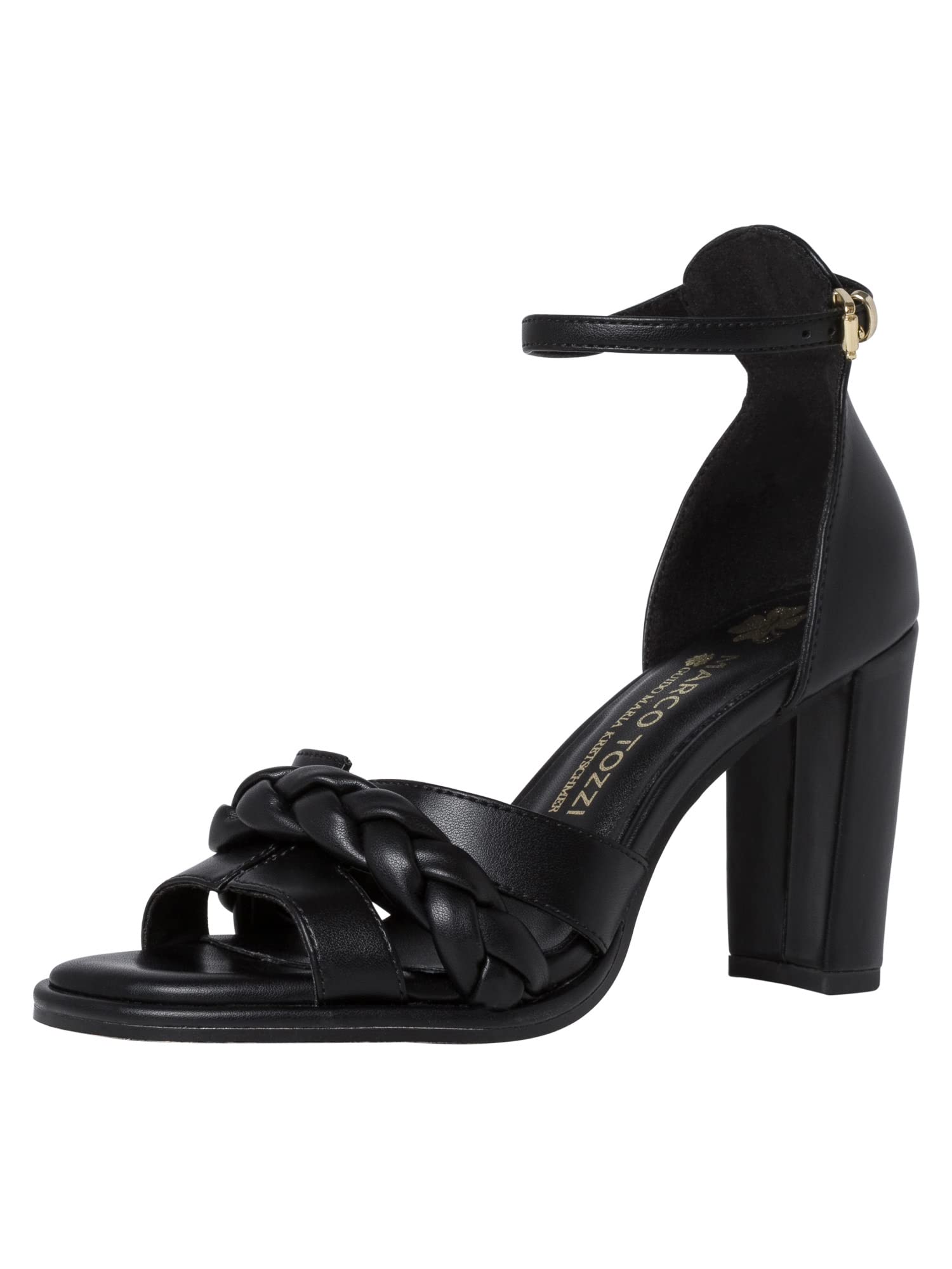 Marco Tozzi Women's Damen 2-2-88302-28 Sandalette Heeled Sandal, Black, 5.5 UK