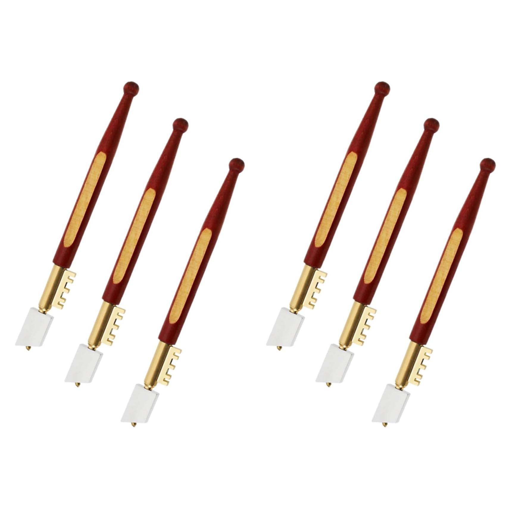 Jnchdghwa As Shown Tip Glass Cutter, 6 Pieces Glass Cutter Set Professional Glass Cutting Tool With Wood Handle For Glass, Tiles