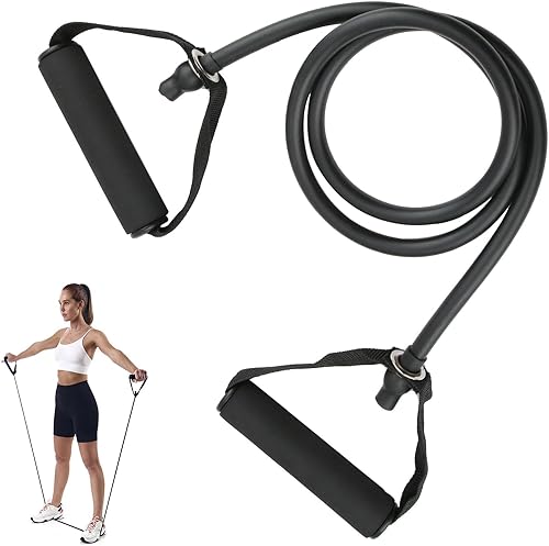 Bandas de resistencia con asas, bandas de ejercicio de entrenamiento fáciles de sostener, cómodo accesorio de entrenamiento para hombres y mujeres,