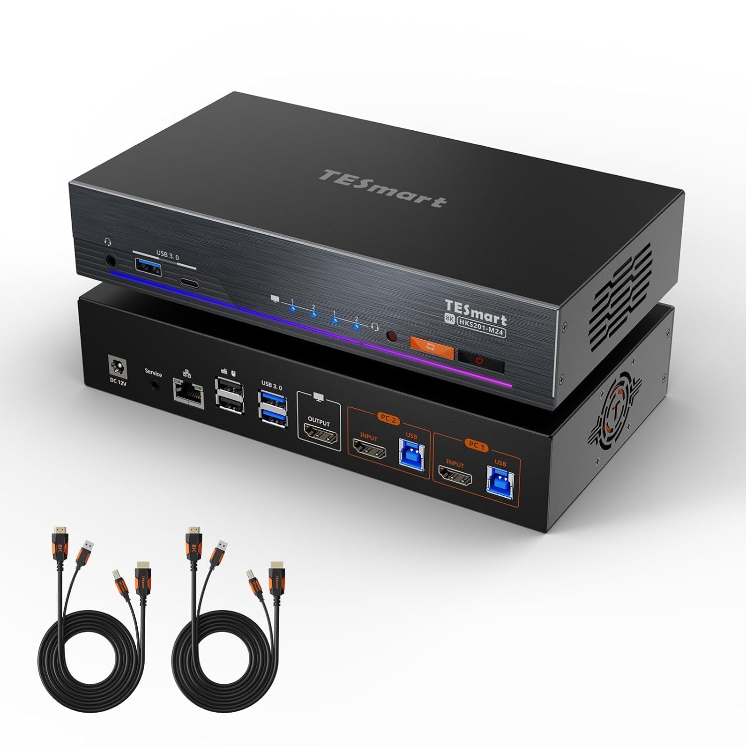【美品】TESmart 8ポート HDMI KVMスイッチ PC切替器 Amazon.co.jp: TESmart 8K対応HDMI KVMスイッチ（2入力1出力）1台のPC