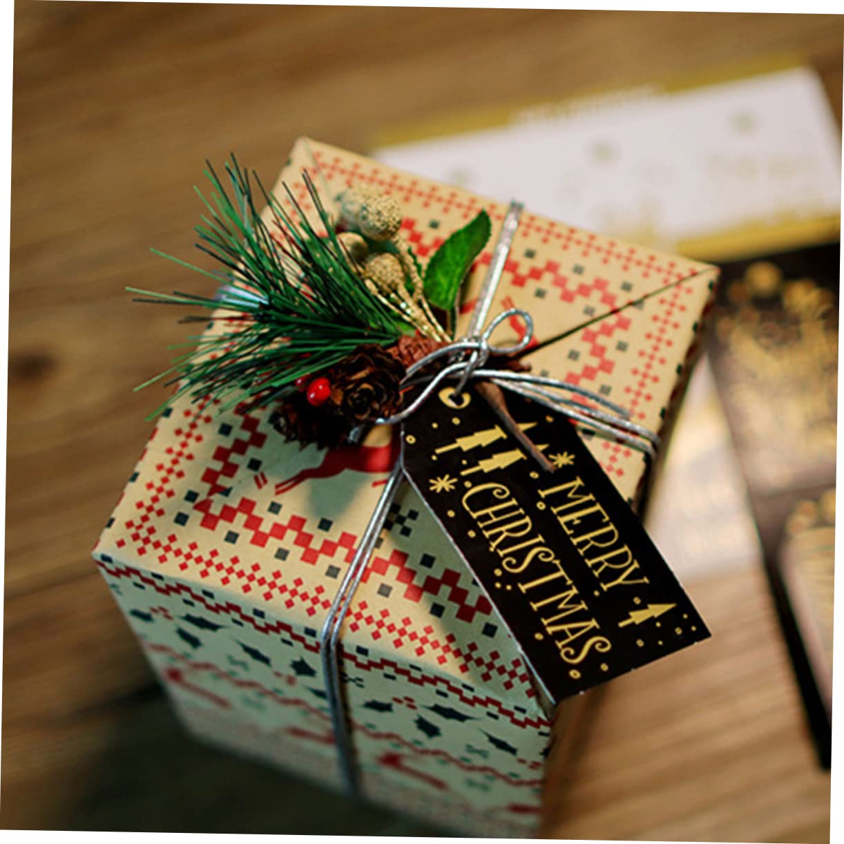 FRCOLOR 3 Sätze Geschenkpapier Für Weihnachten Packpapier Weihnachten Weinachtsgeschenkpapier Rot Verpackungspapiere Selber Machen Band Weihnachtsgeschenkpapier Papierumschlag 8 Stück * 3