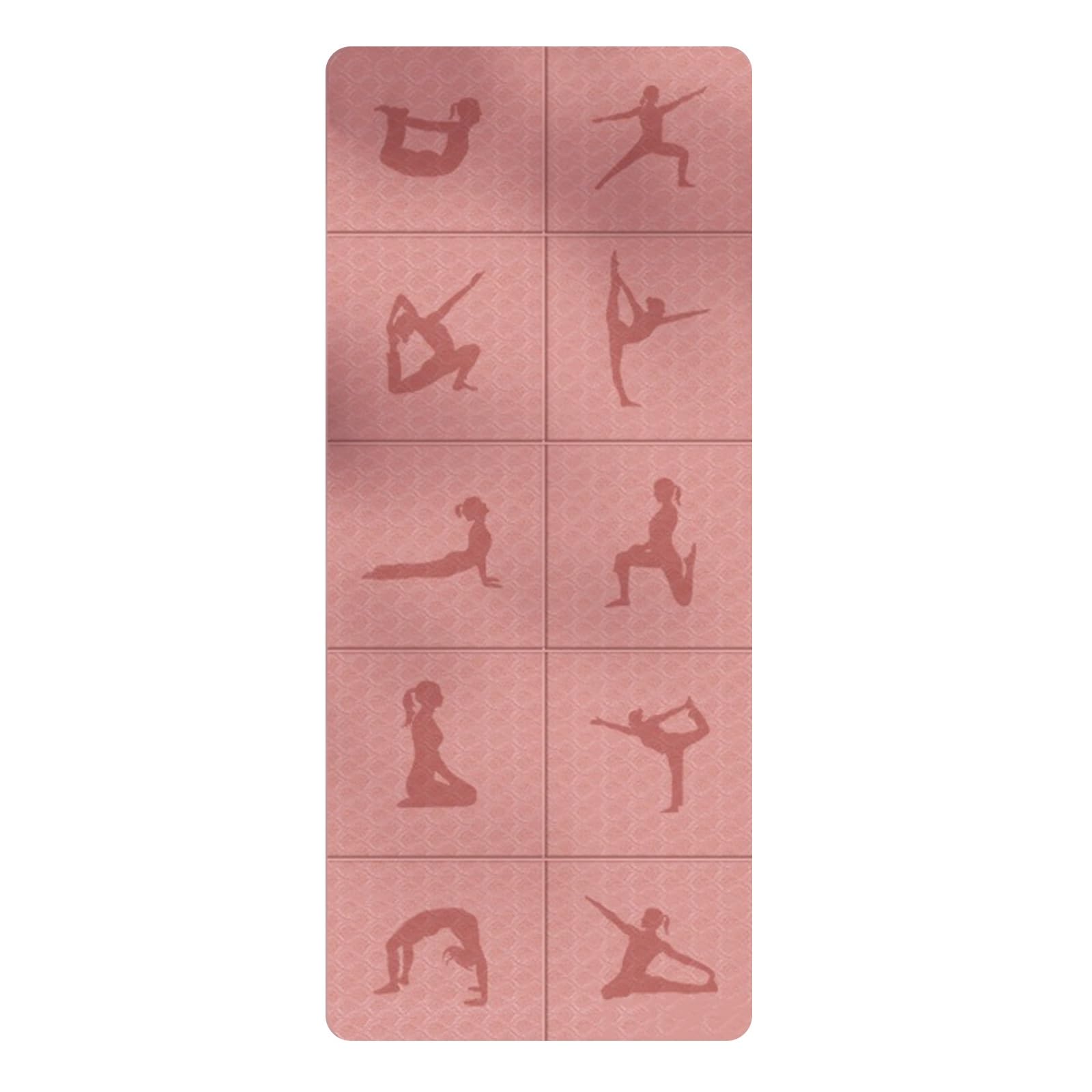 Doblable PortáTil Esterilla de Yoga Deportes Extra Gruesa Antideslizante Colchoneta Gimnasia Multifuncional Ecologica para MeditacióN Ejercicio AeróBico Estiramientos