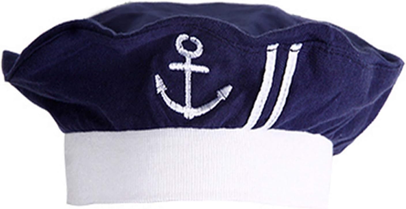 stylesilove.com Baby Boy Marine Sailor Cotton Romper Onesie with Hat and Necktie 3pcs Holiday Outfit - Image 5