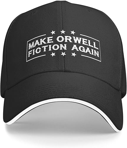 LOLPARK Make Orwell Fiction Again Sombrero Mujer Papá Sombrero Gráfico Sombrero