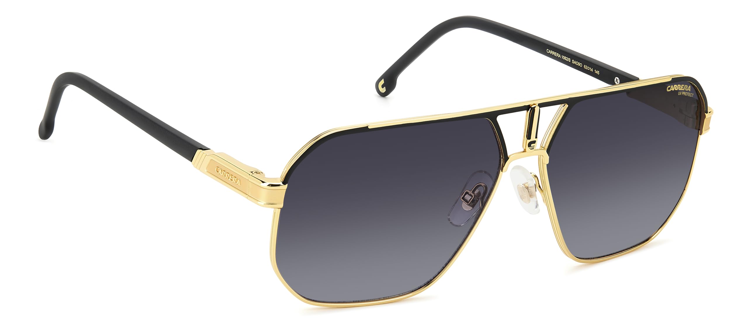 CARRERA CARRERA 1062/S Okulary Słoneczne SAO MATTE BLACK GOLD BLACK 62/14/145 Mężczyzna
