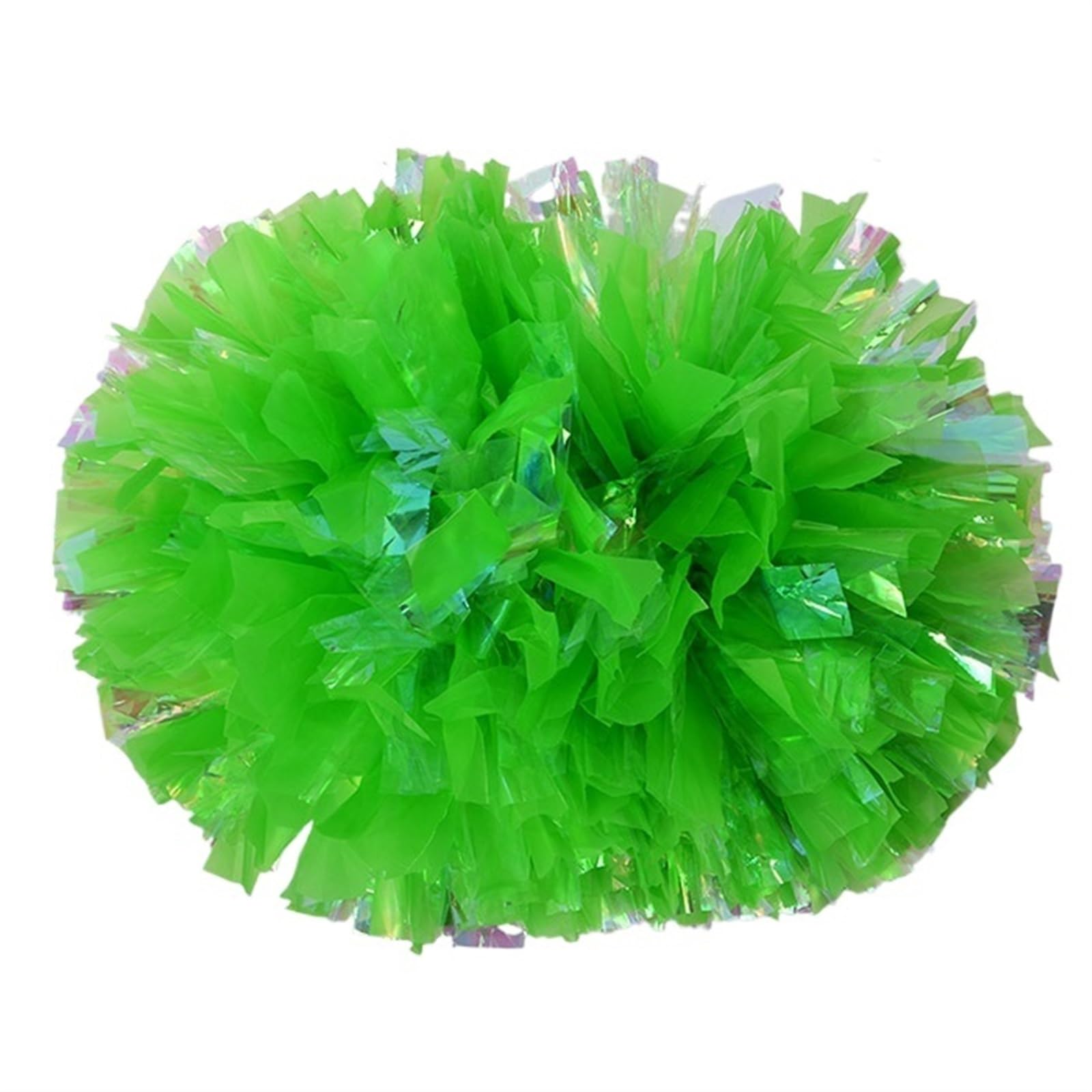 Cheerleader Pom Poms 2pcs Plastic Cheerleader Pom Poms Girl Cheer Refueling Props Cheerleading Baton Handle NonFading Pompoms(Green,30cm)