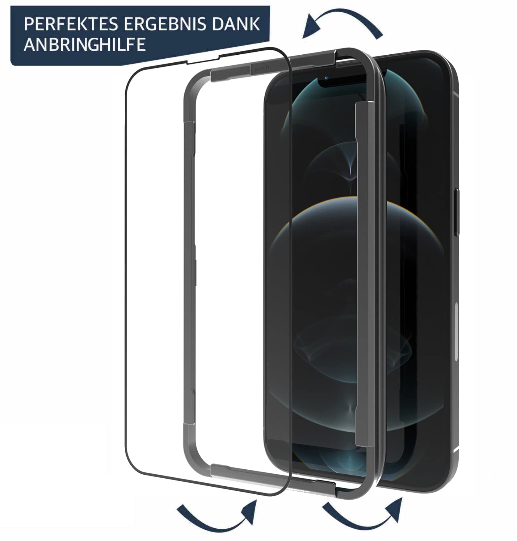 Pellicola 360 ° iPhone 11 Pro Protezione anteriore e posteriore morbida e antibatterica, con applicatore - Trasparente - Italiano
