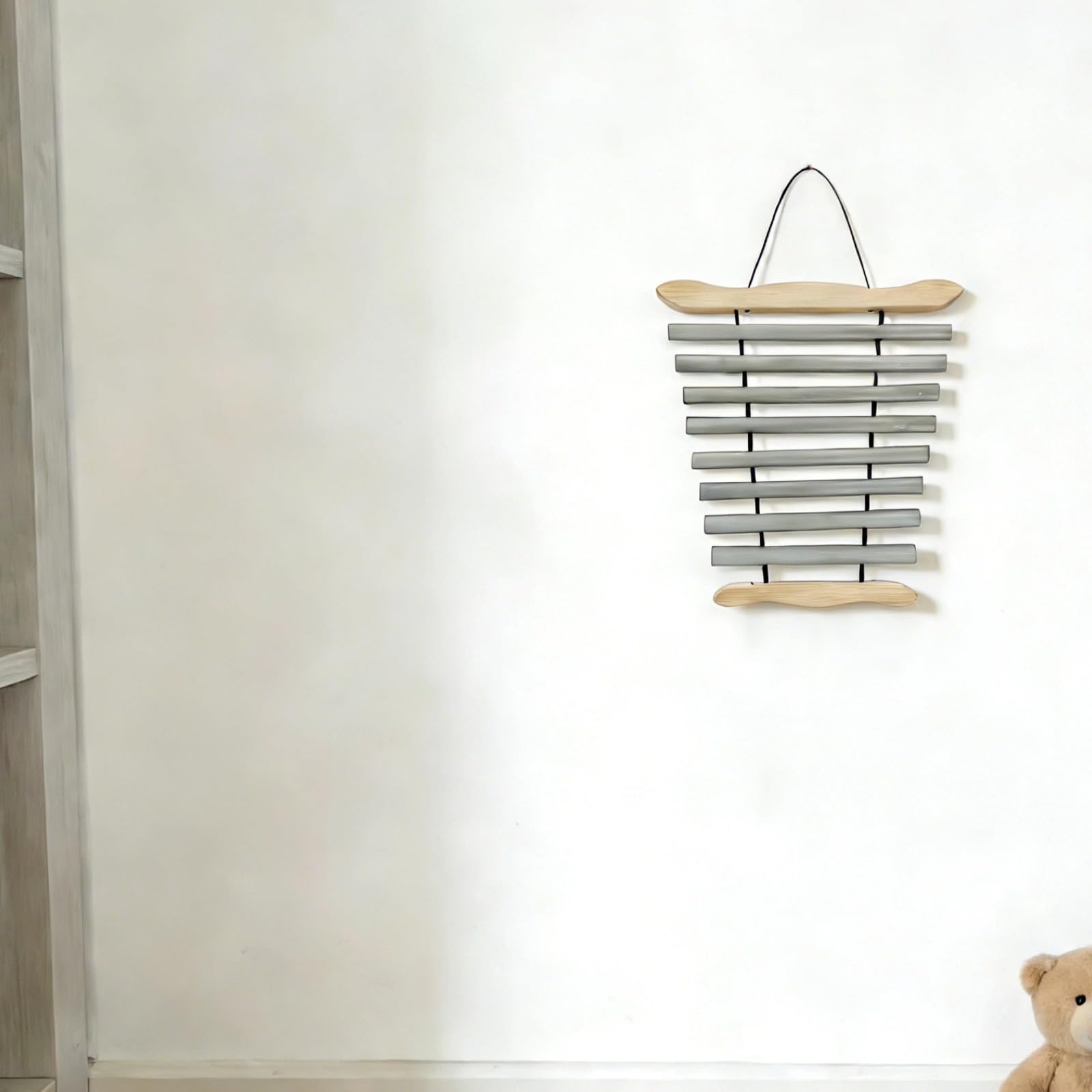 Carillon in argento a 9 note, suoneria a vento in metallo con martello, strumento Orff per la cura del suono, musica yoga, istruzione precoce, percussioni portatili per classe, studio e casa