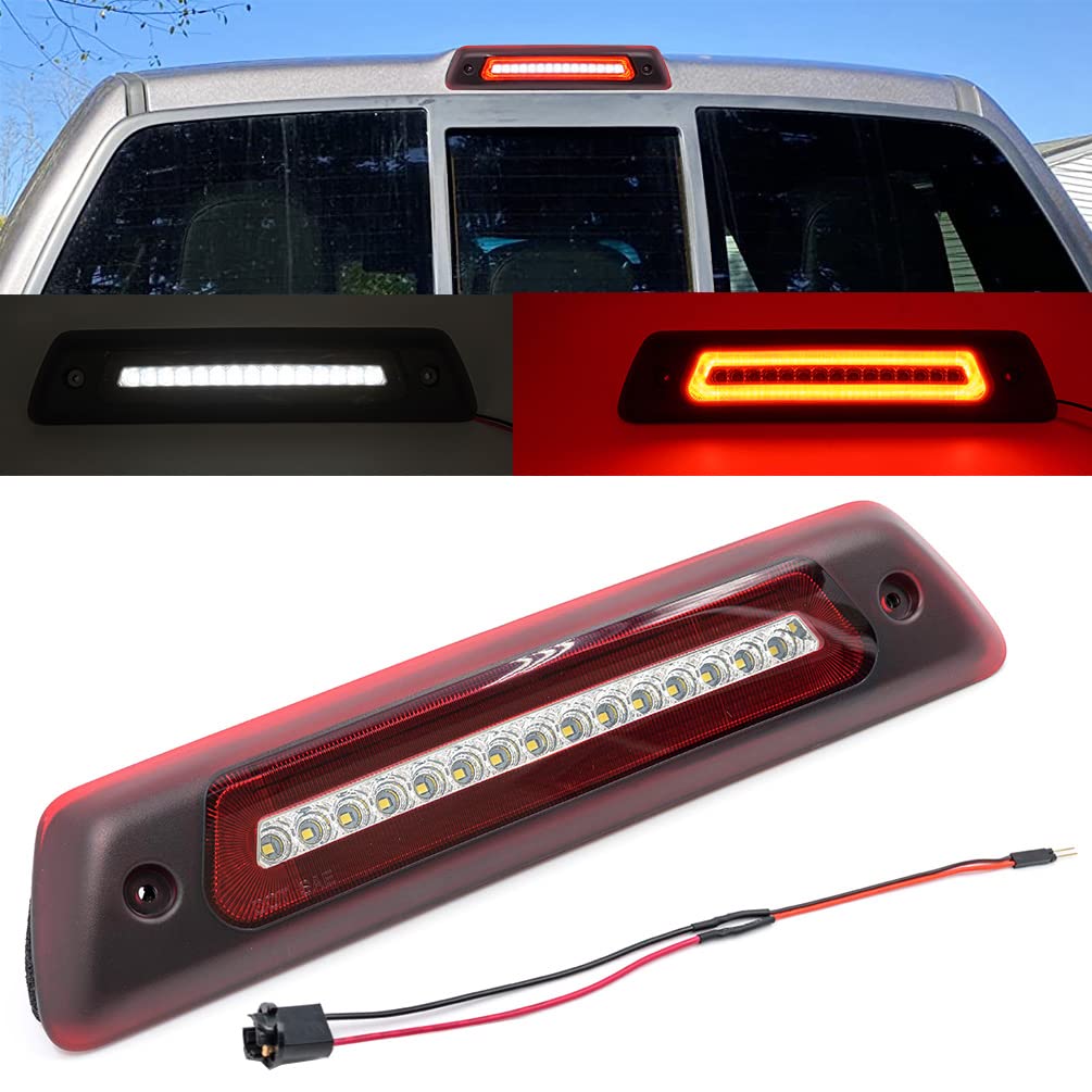 LED Third Brake Light & Cargo Lamp For 2009-2014 Ford F-150 - Red Stop Light + White Cargo Light, Plug & Play