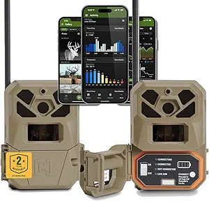 Moultrie Edge 2 Pro Cellular Trail Camera - Auto Connect Nationwide 4G LTE - On Demand 40MP Photo - 1440P Video with HD Audio - Ai False Trigger Elimination - 100 Ft Detection Range - No-Glow Flash asin的图片