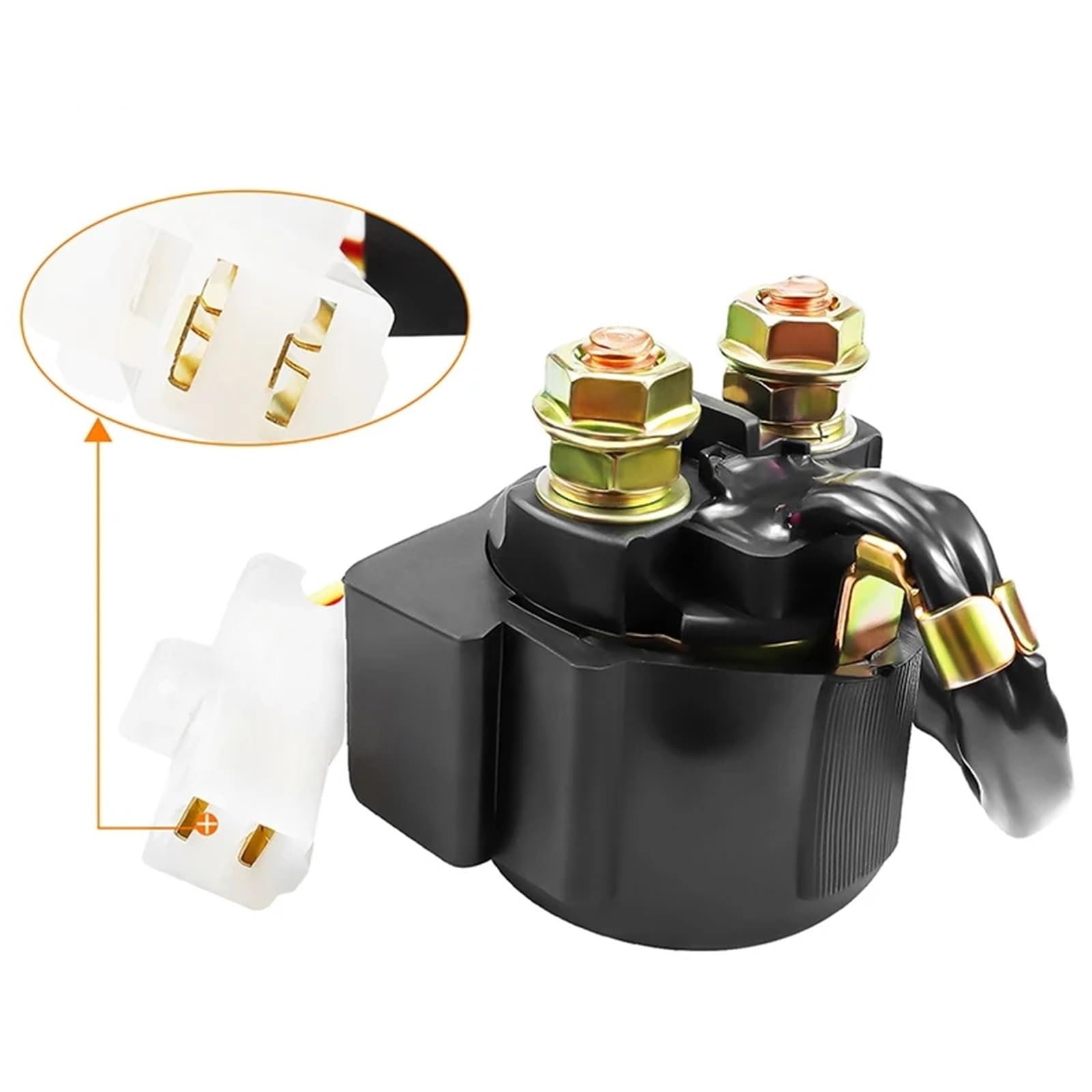 Compatibile con TRX300 TRX300FW Fourtrax 1988-2000 per TRX300EX per Sportrax 1994-2006 Solenoide di Avviamento Moto per Relè 35850-HC4-000 Relè di avviamento per Moto(1 pc)