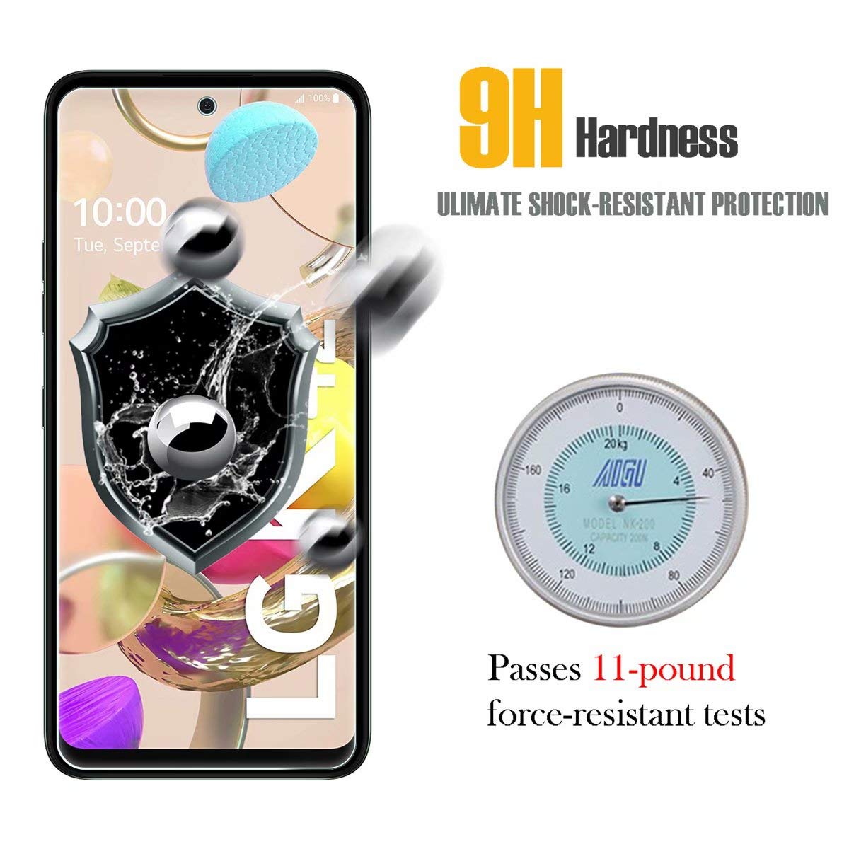 Brotect AirGlass Pellicola Protettiva In Vetro Ibrido Per LG K5 [Durezza 9H] - Trasparente E Anti-Impronta