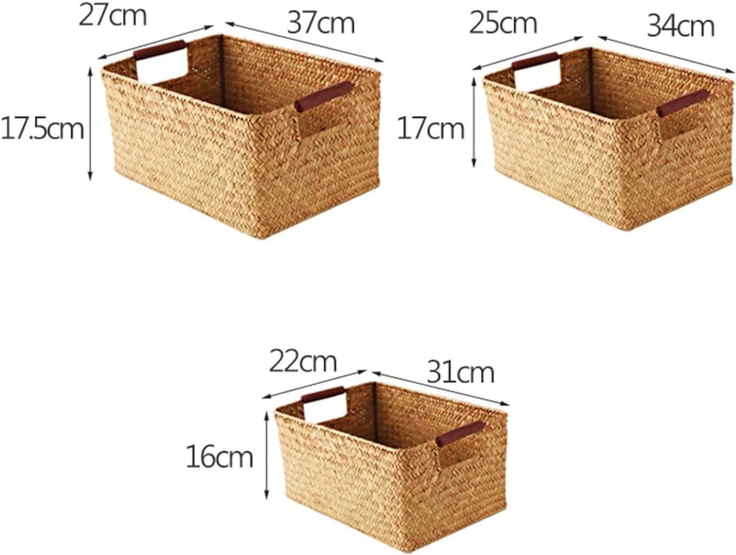 Amazon.co.jp: 収納かご 37*27*17.5cm バスケット 収納棚