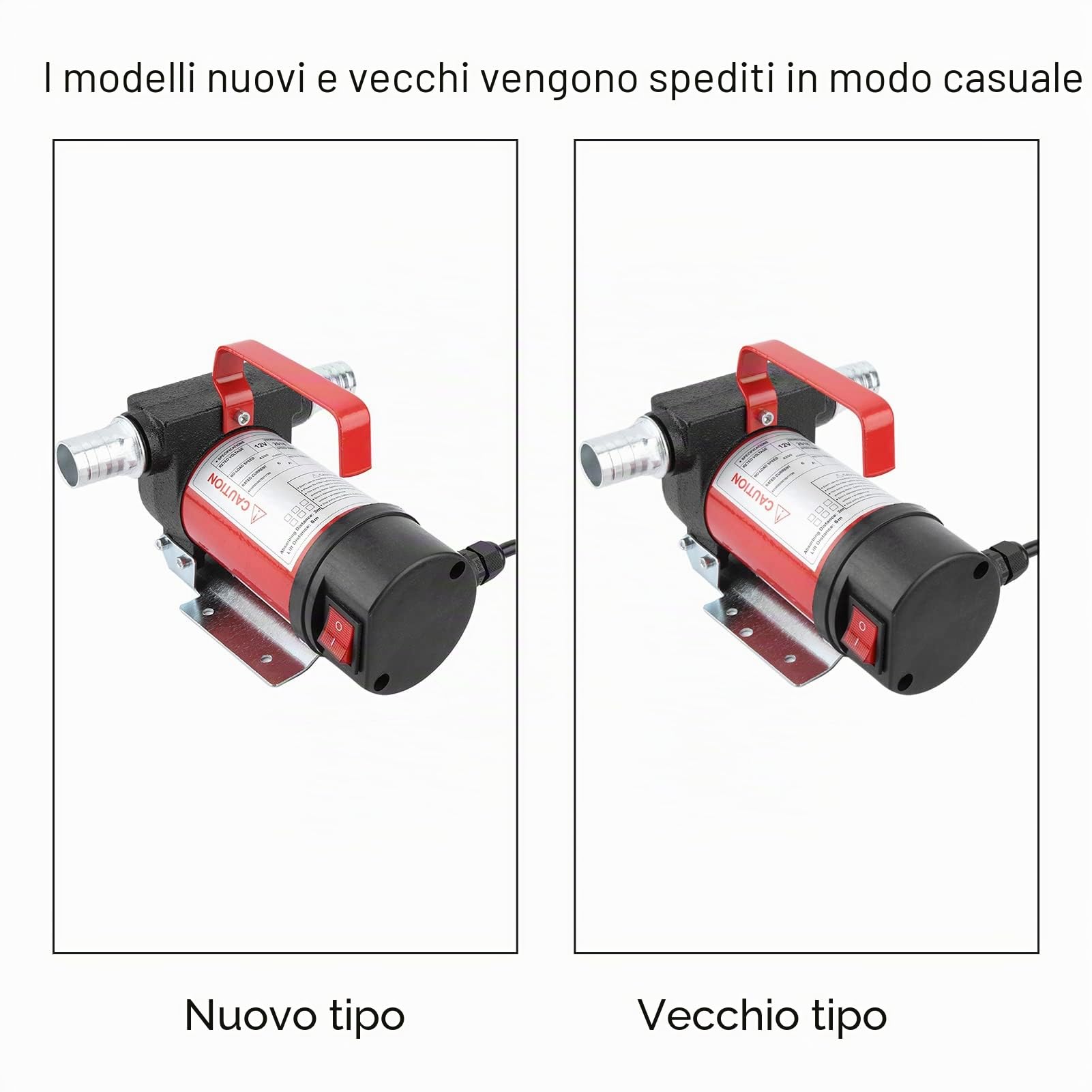 Wakects Pompa Gasolio, Pompe Benzina Pompa Aspirante Olio Portatile 12V 40L/min 160W con Filtro, per Pompaggio Gasolio e Kerosene