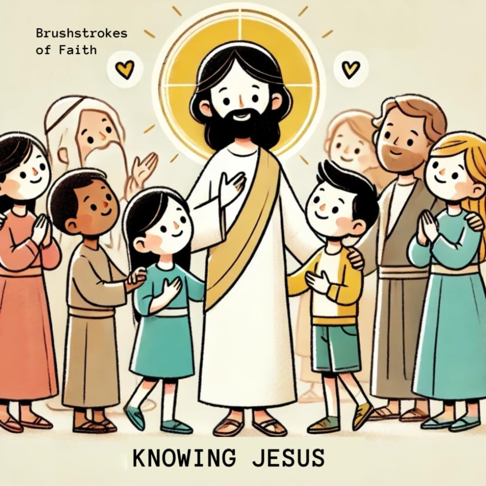 Brushstrokes of Faith: Knowing Jesus: Children Coloring Book