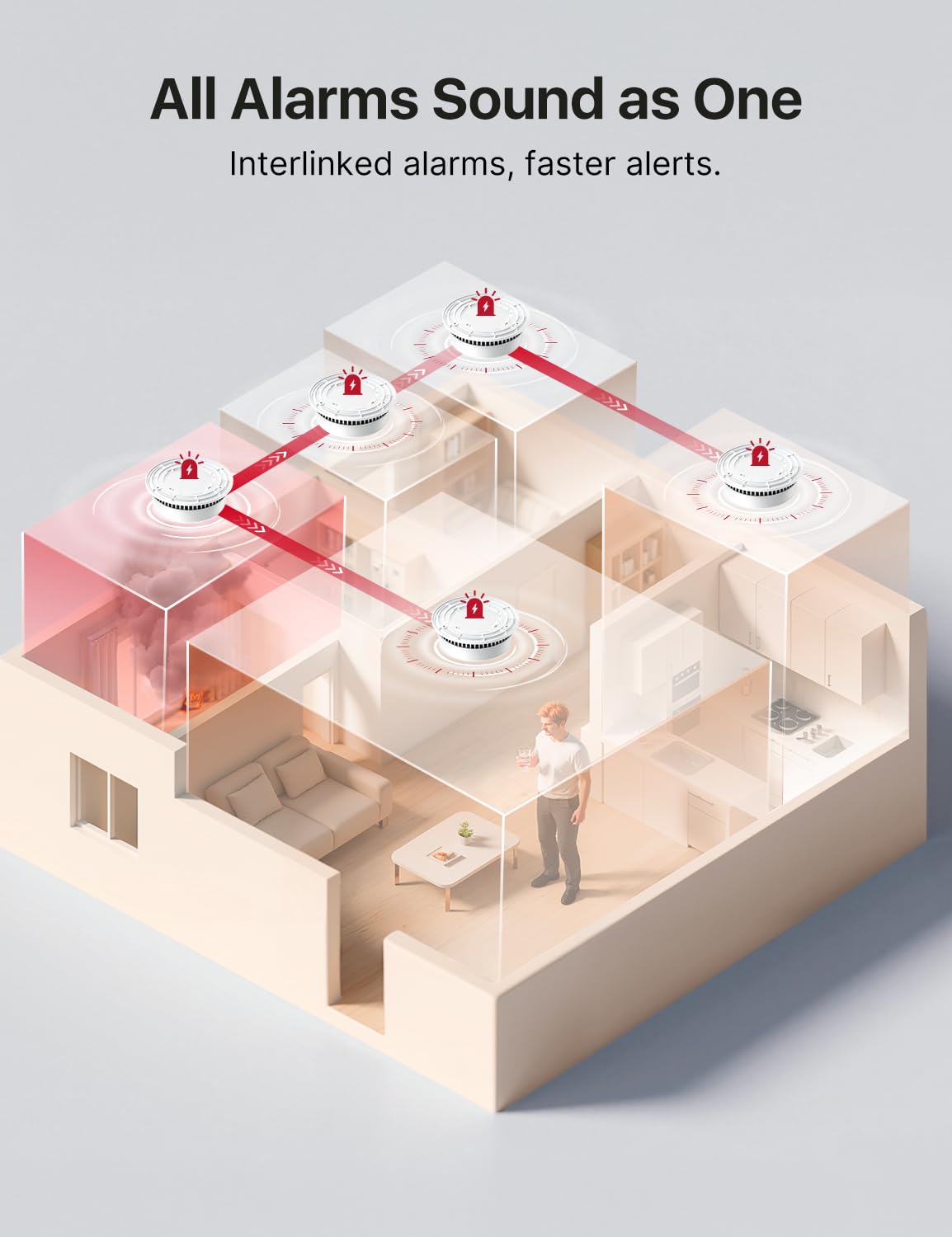 X-Sense Wireless Combination Smoke and Carbon Monoxide Detector
