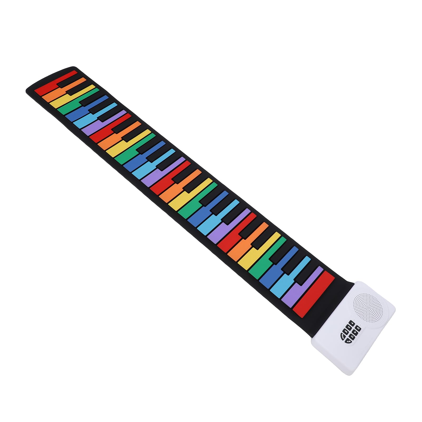 Tissting Tisstin Tastiera Elettronica Portatile 49 Tasti Silicone Con Altoparlante - Tastiera Arrotolabile Per Principianti, Musicisti In Viaggio, Include Cavo Di Ricarica E Manual (Versione a colori)