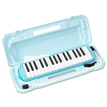 Amazon | RiZKiZ 鍵盤ハーモニカ 32鍵盤 【ライトブルー】 授業