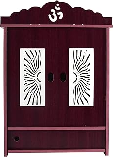 Lyrics Creation Beautiful MDF Wooden Temple,Home Temple, Pooja Mandir, Wall Hanging and Table Top Home Mandir Temple,