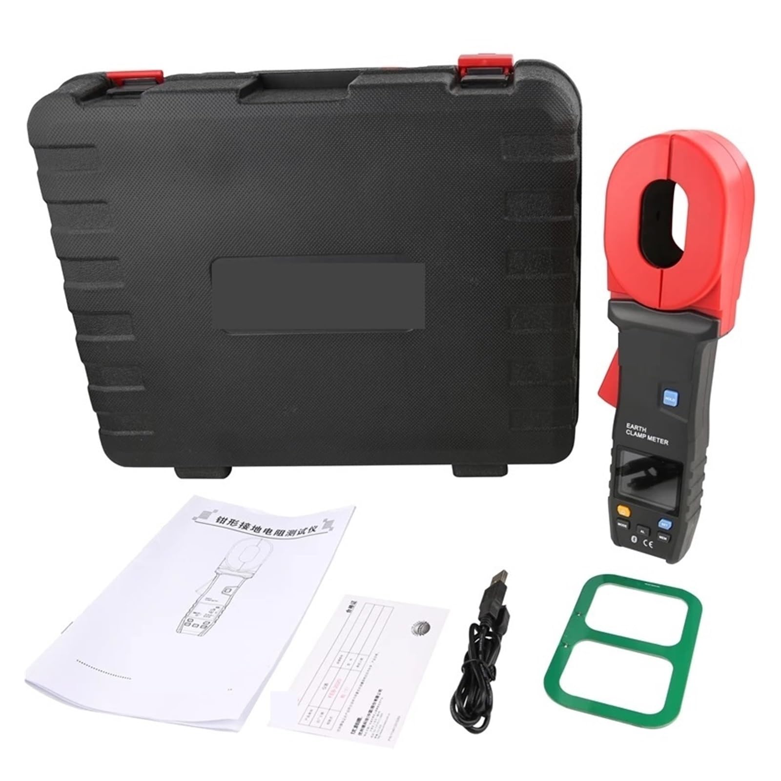 Tester di Resistenza Digitale Tester di Resistenza Circuito Terra a Pinza Amperometro a Trasferimento Dati USB Memorizzazione(UT275 Plus)
