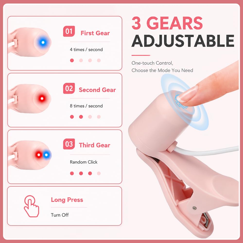 Tapoteur Automatique Tiktok, 2 Pièces Auto Clicker avec 3 Réglages, Auto Screen Clicker Dispositif USB de Clic Automatique pour Jeux et Achats