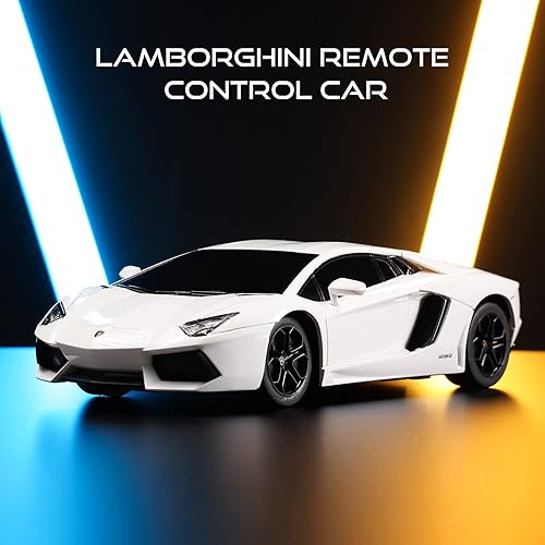 Miniatura 3 de SainSmart Jr x Rastar Lamborghini - Coche de juguete Lamborghini Aventador Coupé de control remoto 124 vehículo con licencia RC para niños y adultos
