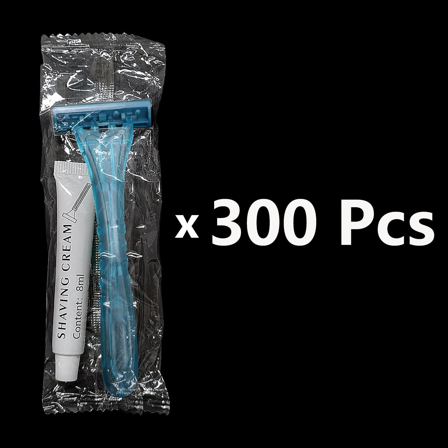 (300 Pack) Kheoxusa Twin Blade Disposable Razors,2 Blade Disposable Razors,Two Blade Disposable Razors,Double Blade Disposable Razors Individually Wrapped for Men,Women,Airbnb,Tattoo,Travel-Big Green