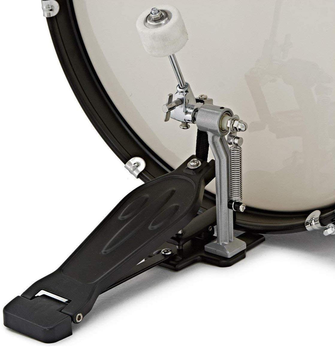 ROCKSTAR - Batería Iniciacion Fabricada de Madera 1044BL Instrumento Musical Percusión Asiento Pedal de Bombo y Baquetas