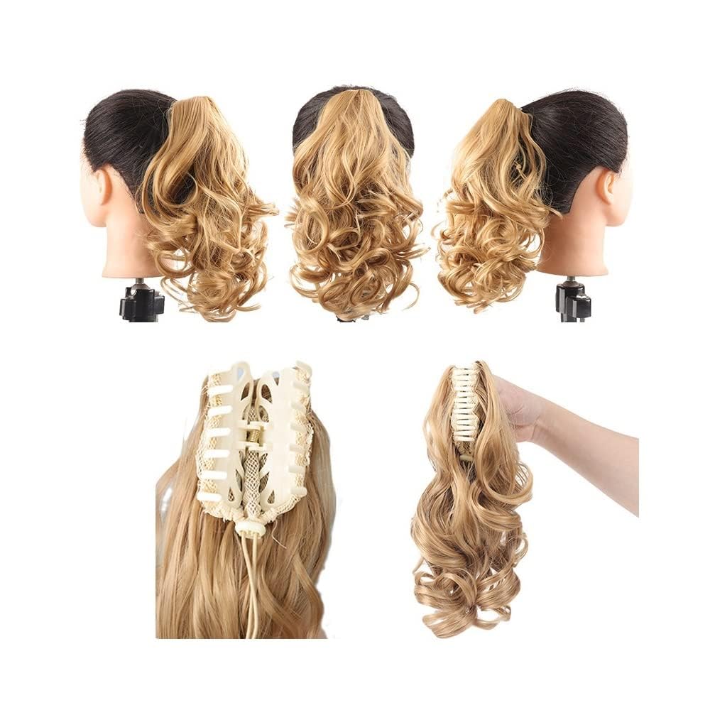 Haarverlängerungen Synthetische Kurzwelle Große Krallenklammer Pferdeschwanz Haarverlängerung Perücke Haarknoten Pferdeschwanz Damen Haarschmuck Haarteile Für F,SW184-30