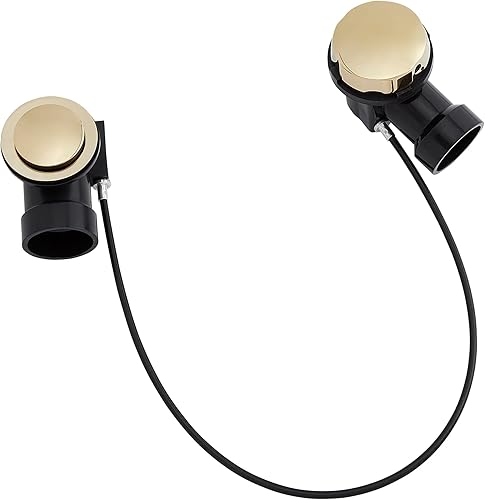 Miniatura 2 de Signature Hardware 446726 Desagüe y desbordamiento de cables ABS para tinas de alcoba de profundidad de 17" - 22" - Cromo