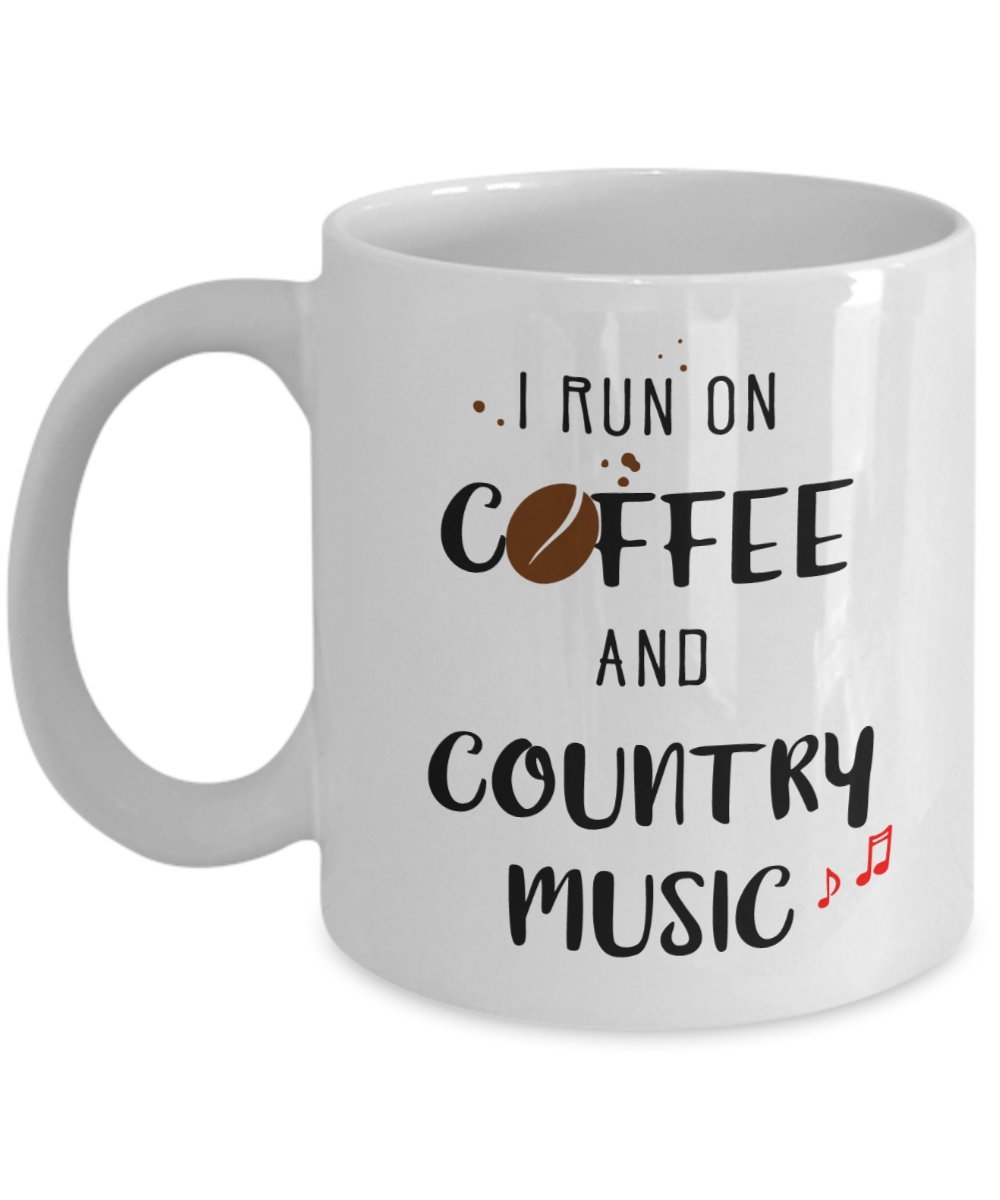 Funziona su Coffee and Country Music – Tazza da tè Hot Cocoa Coffee Cup – Novità compleanno Natale anniversario GAG regalo idea 11oz Infradito colorati estivi, con finte perline
