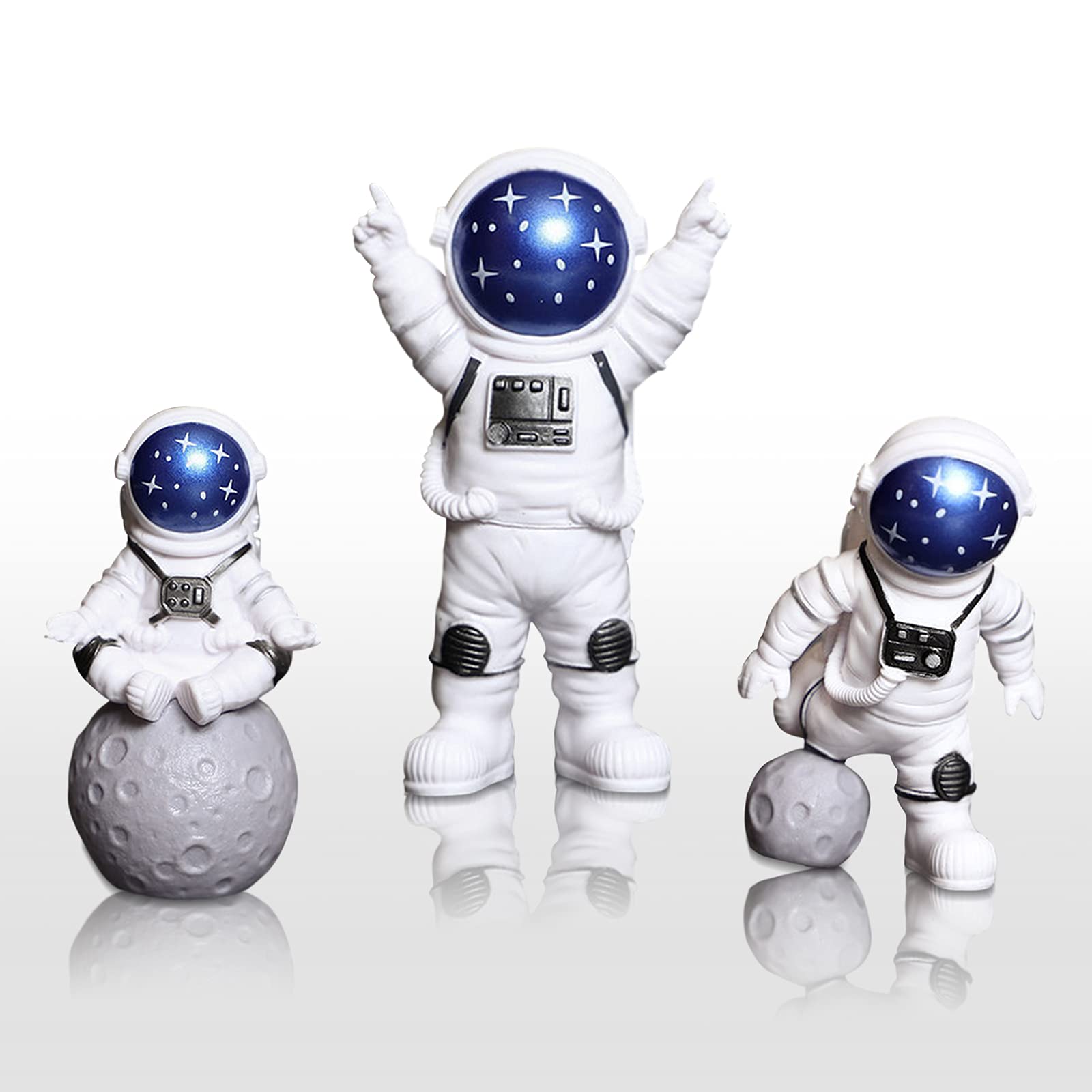 Decoration Cuisine Moderne, decoración de Pastel de Astronauta, , decoración de Pastel Espacial, Manualidades, hogar / Sala de Estar / Oficina / decoración de habitación de niños, Juego de 3 Piezas