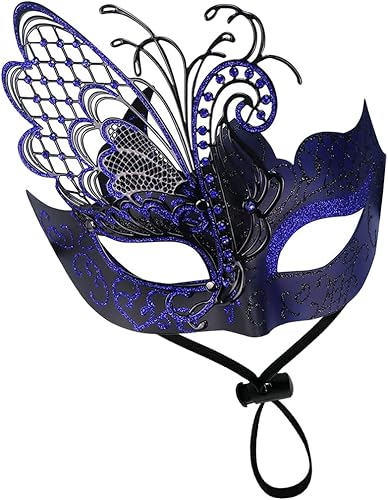 Miniatura 7 de Máscara de fiesta de mariposas, máscara de disfraces de Halloween, máscara de carnaval, máscara de Mardi Gras, máscara de graduación veneciana para