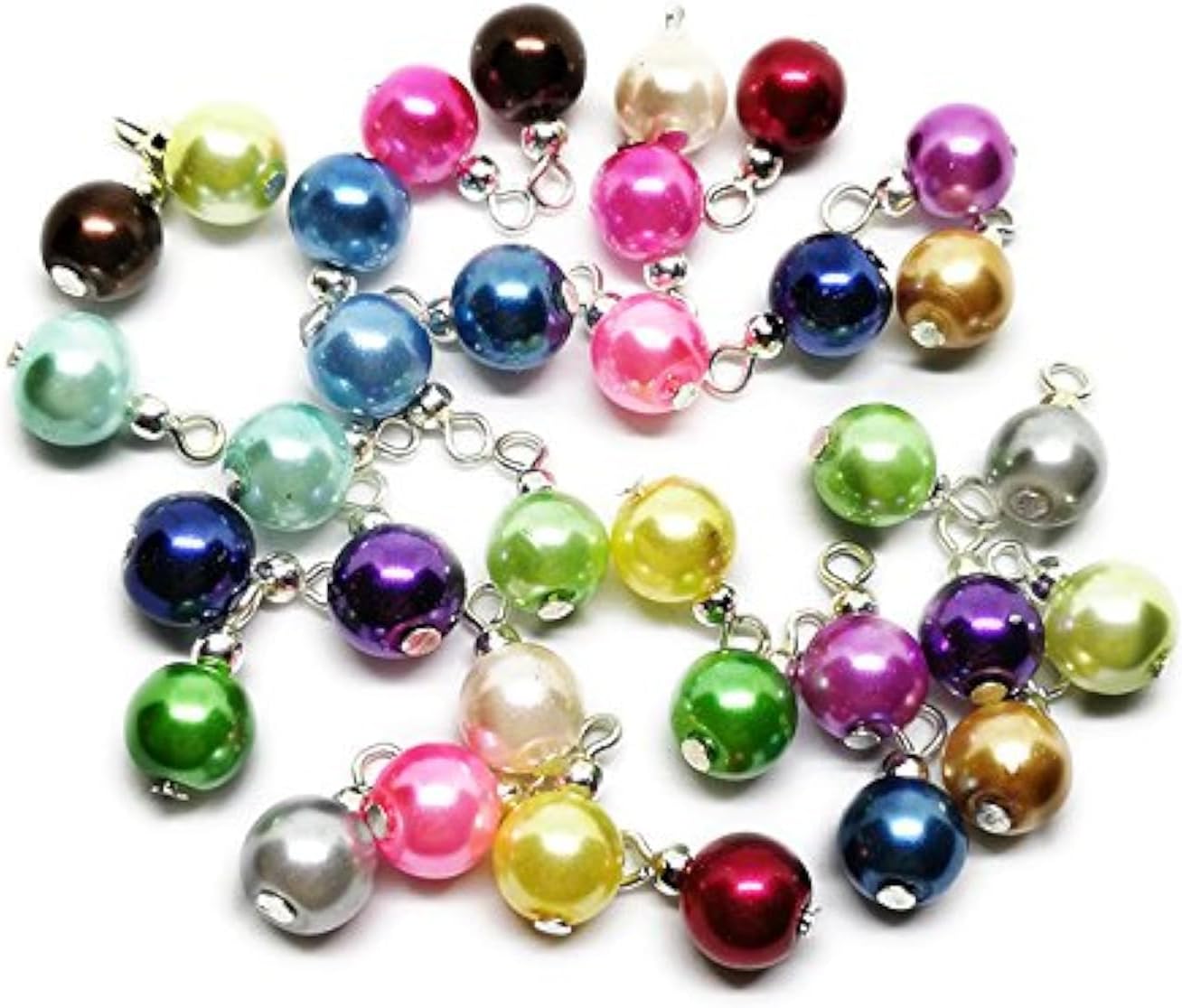 Beading Station Handcrafted Beaded Pieces ~ Create Your Own Jewelry in an Easy Way ~ (50pcs Daisy Crackle Links 6mm)