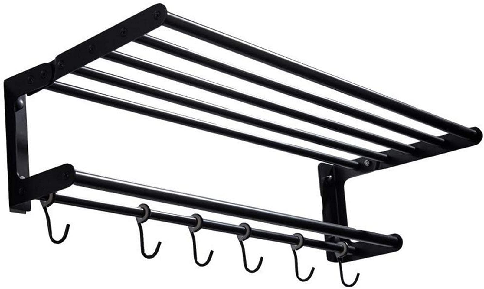 GONMDOPY Towel Rail,Bathroom Shelf Wall Racks Storage Rack Kitchen Shelf with Hook Shower Storage Towel Bar Shelve Shower Shelf Kitchen/40Cm