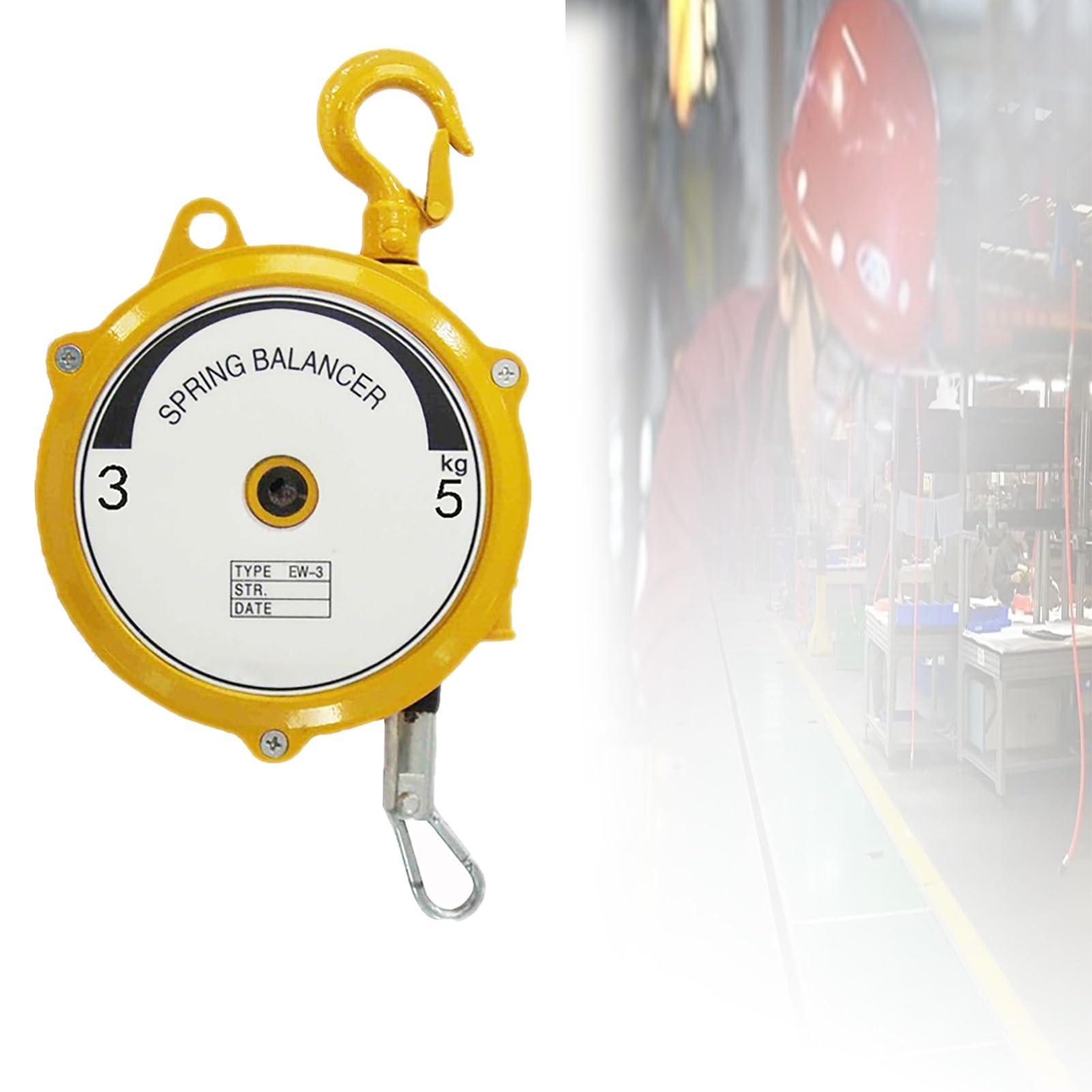 Rohcghc One Color Spring Balancer, Type With Alloy Steel Hook Hanging Tension Retractor Tool,Pe, For Equipment Parts Welding Carry And Remove Tools(35Kg)