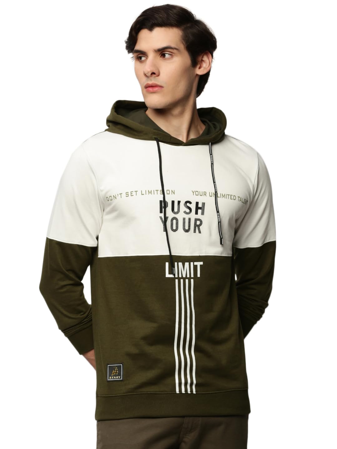Men Colourblocked Pullover Sweatshirt | Hooded Full Sleeves Cotton Sweatshirt's for Mens | Slim Fit Regular Length Sweatshirts for Men's-image-41