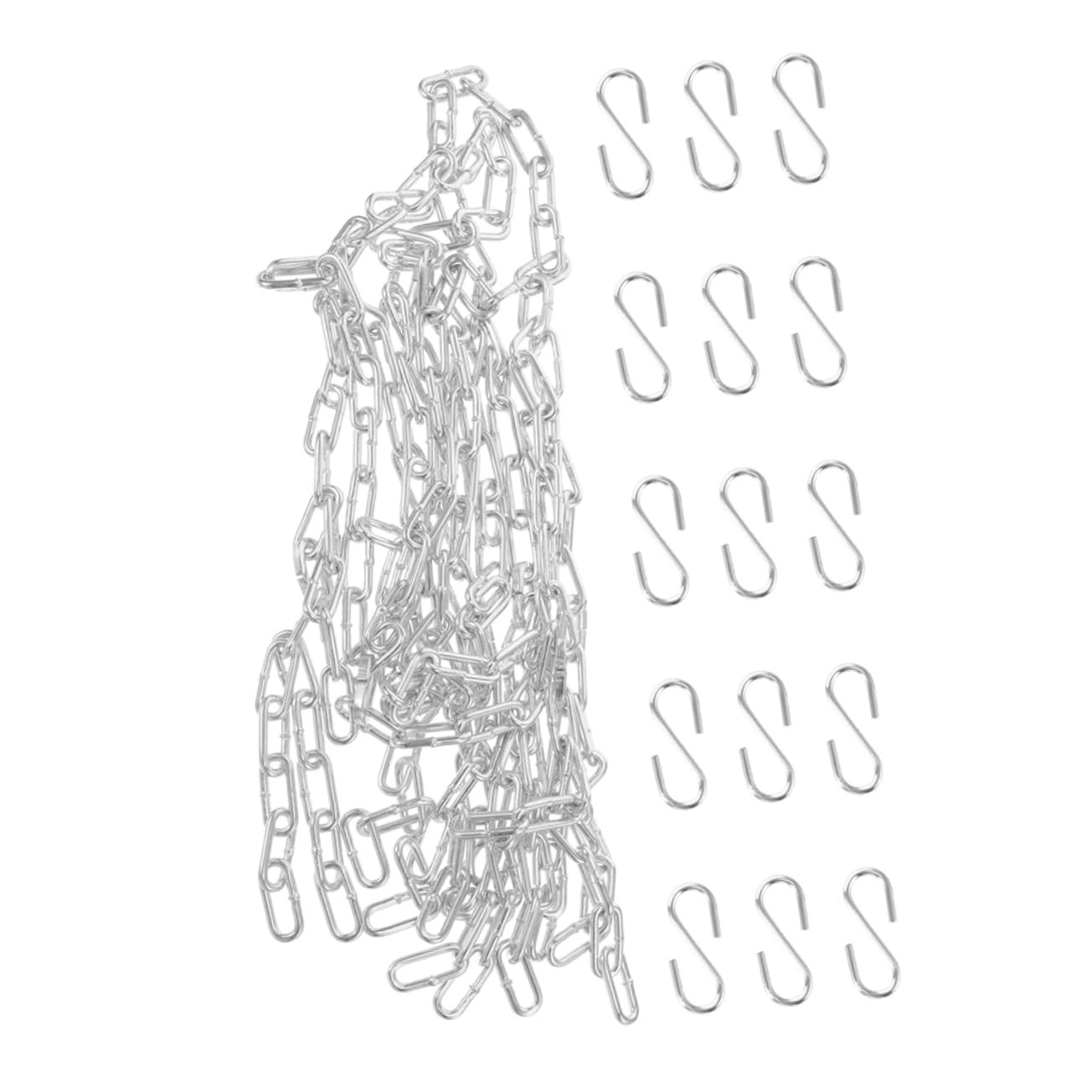 BRIGHTFUFU Heavy Duty Chain Basketball Net Durable Cast Construction for Use Easy Installation Replacement Net for Basketball Hoop Present for Sports Enthusiasts