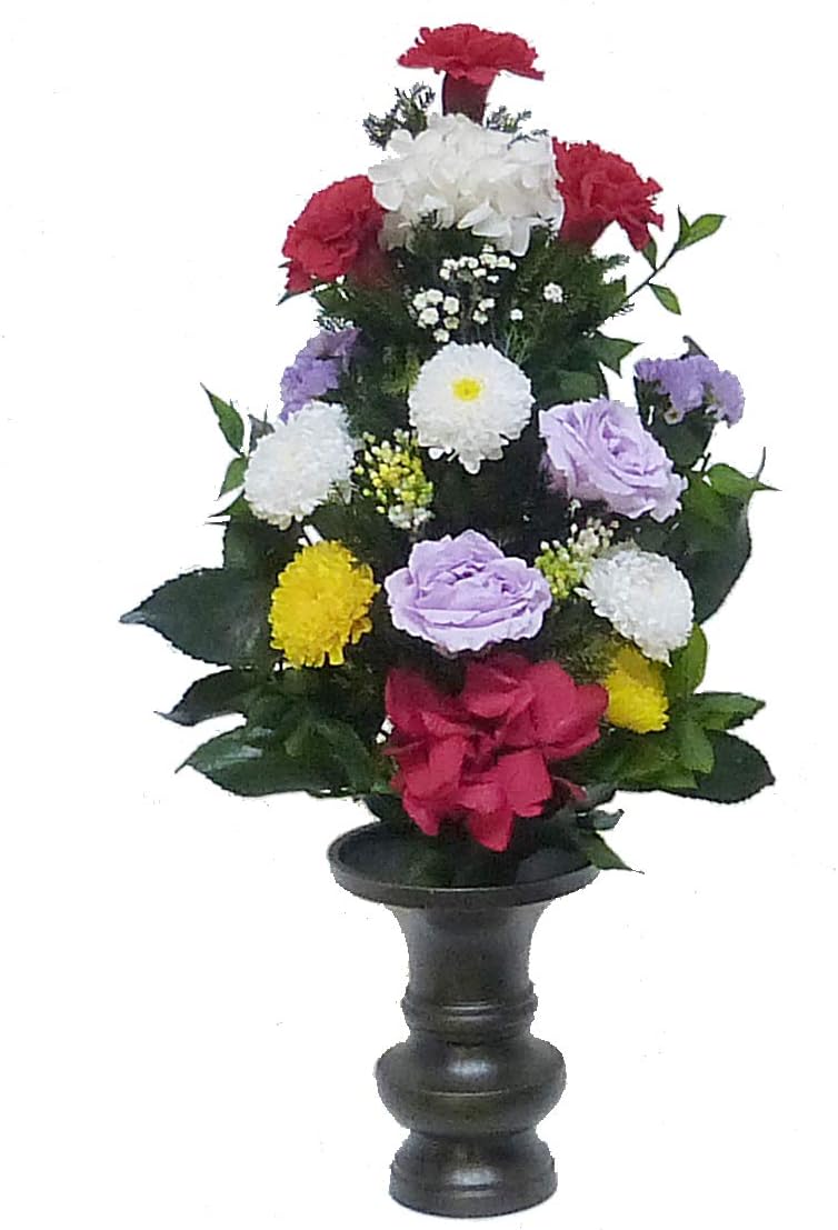 特選仏花 お供え花 ロングサイズ 造花無し 一対 プリザーブド