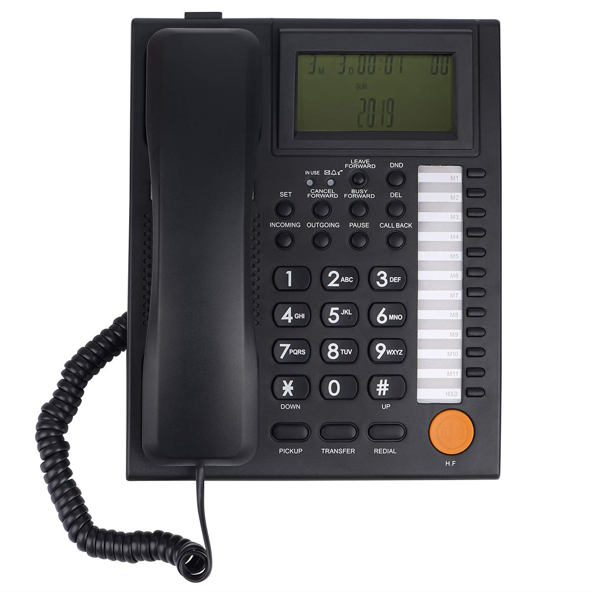 Excelltel PBX Business Phone Telephone,Telephone Home,Office Hotel Telephone,Speakerphone Caller ID/Call Waiting for PABX (Black)