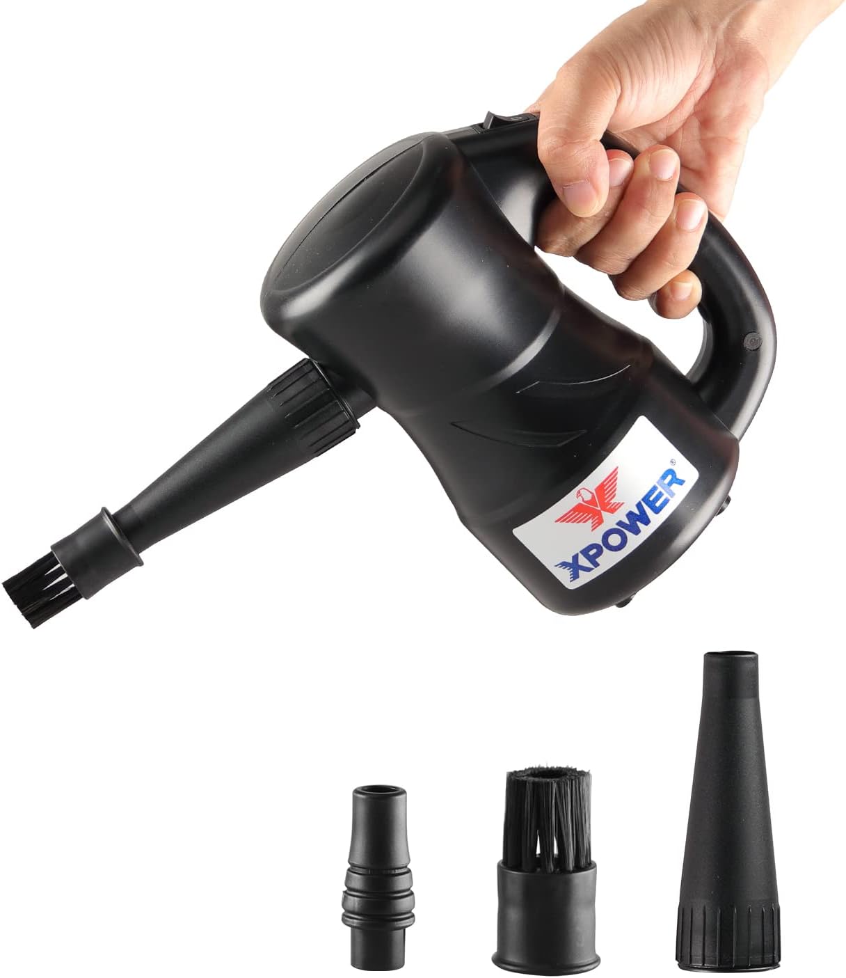 Xpower A-3B Computer Duster Multi Electric Wireless Secador Bomba de aire Aire Spray Soplador Aspirador (negro)
