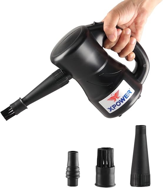 XPower A-3B Computer Duster Multi Electric Wireless Dryer Air Pump Air Spray Blower Vacuum Cleaner (black)