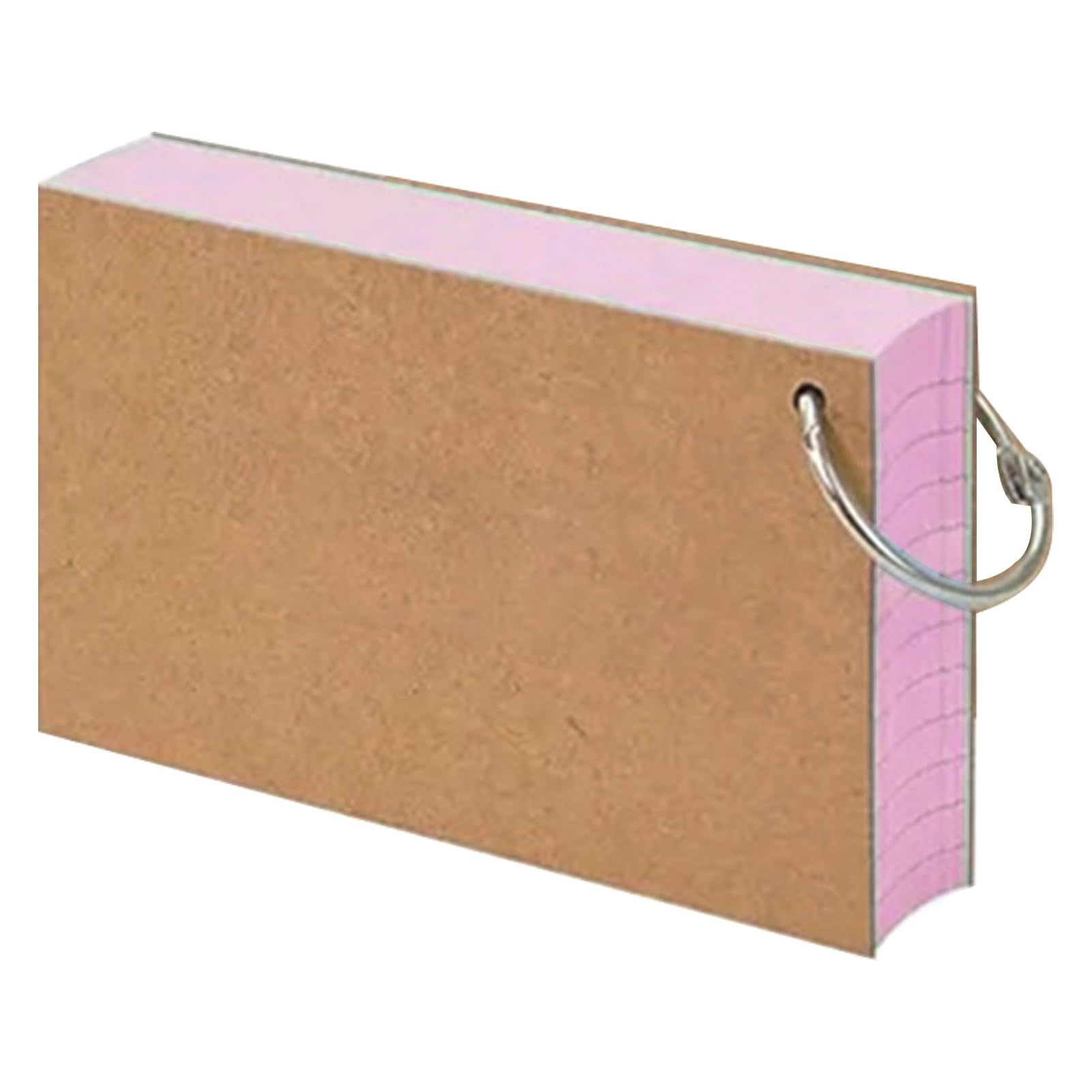 kiskick Index Cards,Study Cards,Colored Index Cards Flash Cards with Metal Ring Smooth Writing Thickened Paper No Ink Bleeding Notecards Ruled Study Cards for Office and School Pink